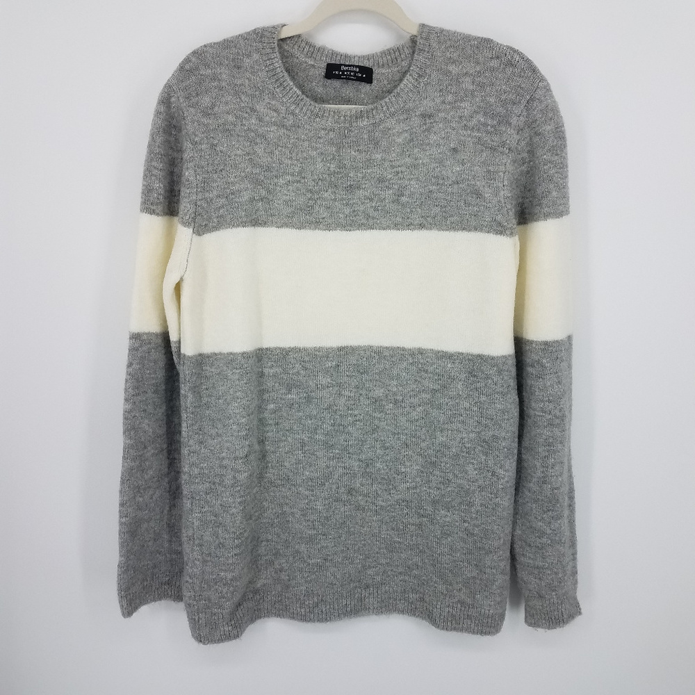 Bershka Striped Crewneck Sweater